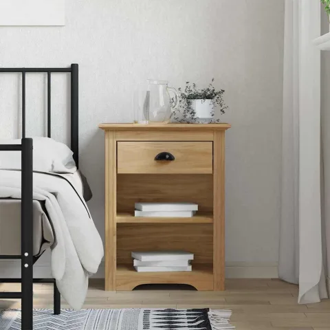 vidaXL Dulap de noapte BODO Maro miere 53 x 38,5 x 67 cm