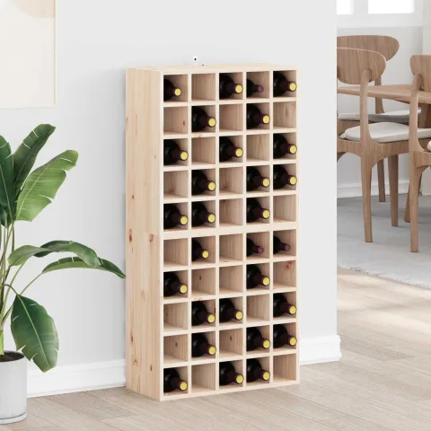 vidaXL Raft pentru vin 2 buc. natural 56 x 25 x 56 cm