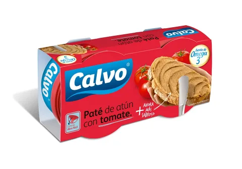 Pate De Ton Cu Rosii Calvo 2x75g