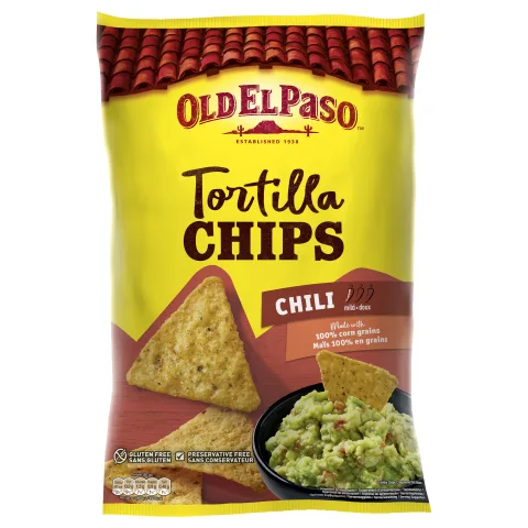 Tortilla Chips Chili Old El Paso 185g