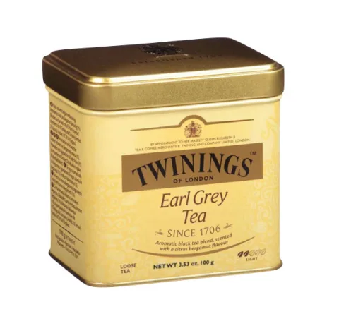 Ceai Negru Earl Grey Cutie Metal Twinings 100g