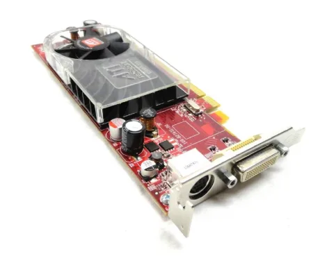 Placa video: ATI Radeon 2400 HD XT; 256 MB; PCI-E 16X; 1 x DMS-59; 1 x SVIDEO; CN0CP3091374092902R9A01, 0CP309, 0HW916''