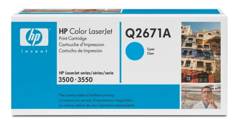 Cartus compatibil: HP Color LaserJet 3500, 3550 Series WITH CHIP - Cyan