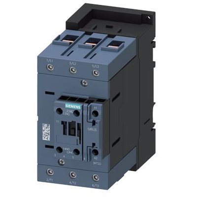 Contactor de putere, AC-3 110 A, 55 kW / 400 V, 1 NO + 1 NC, 230 V c.a., 50 Hz 3 poli, 3NO, dimensiune S3 Siemens 3RT2047-1AP00