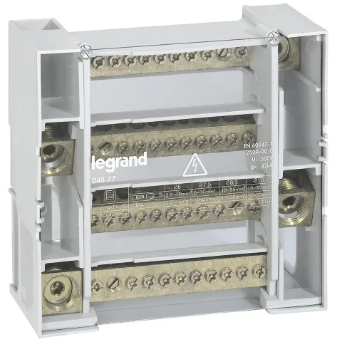 Repartitor modular monobloc tetrapolar, 4P 250A, 12 conexiuni /004877