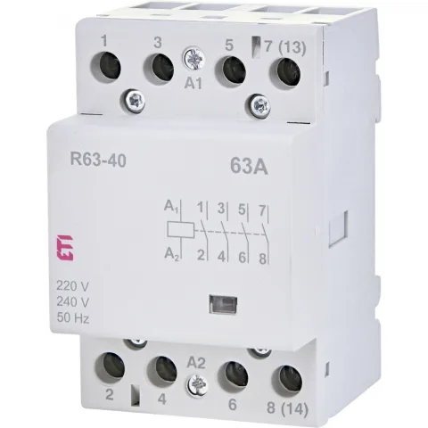 Contactor modular 230VAC, 63A, 4ND, R 63-40 230V Eti 002463450