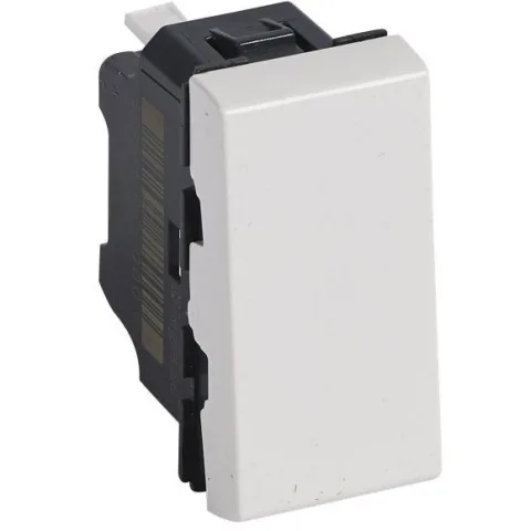 Intrerupator simplu 1 modul Legrand Mosaic 077000 / 077000L, alb