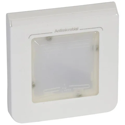 Rama antibacteriana 2 module Ip44 Legrand Mosaic 078880