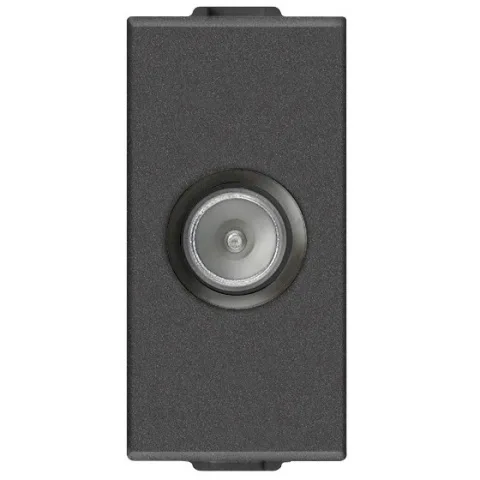 Priza TV tata 1 modul Vimar Neve Up 09300.01.CM, TV-RD-SAT carbon matt