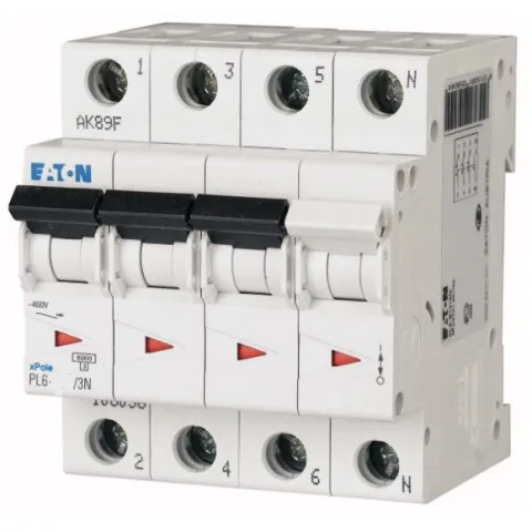 Siguranta automata 4P (3P+N) 50A Eaton PL6-C50/3N Eaton 106915