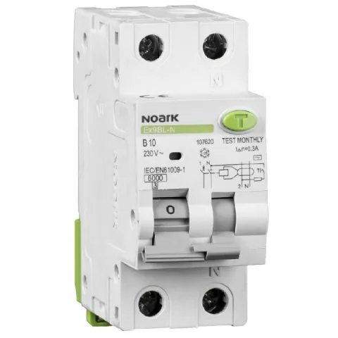 Intreruptor automat diferential ( RCBO ) Ex9BL-N 1P+N B25 A 30mA Noark 107640