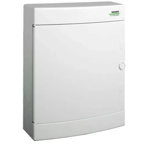Cofret de distributie din plastic, Noark 101507 PNS 24W, montare aparenta, usa alba, IP40, 2 randuri, 2x12 module