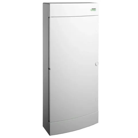 Cofret de distributie din plastic, Noark 101510 PNS 48W, montare aparenta, usa alba, IP40, 4 randuri, 4x12 module