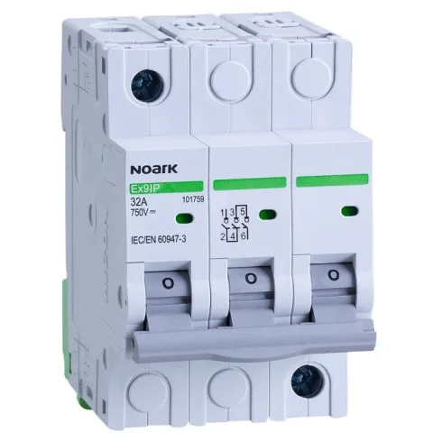 Separator de sarcina pentru fotovoltaice Ex9IP 3P 32A DC Noark 101759