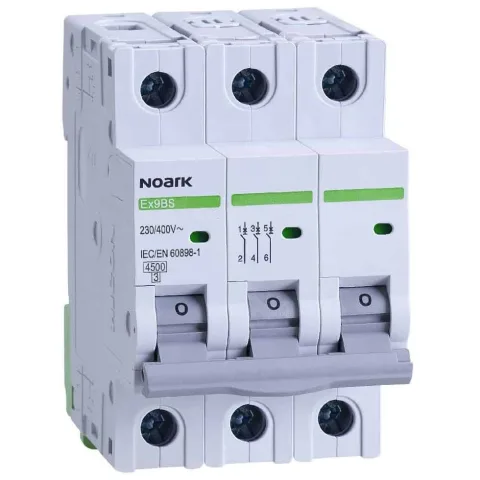 Siguranta automata Ex9BS 3P, 20A, curba B, 4.5kA Noark 102080
