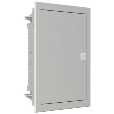 Cofret de distributie pentru dispozitive multimedia, Noark 111143 PMF-MM 12 PW incastrata, usa alba din plastic,