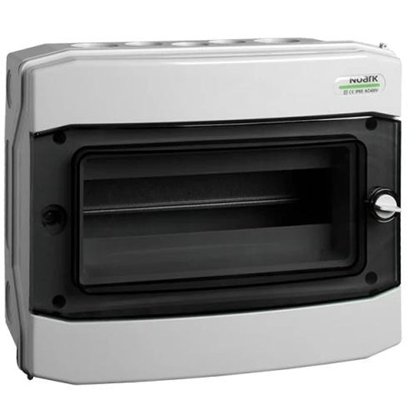 Cofret de distributie din plastic, Noark 113263 PHS 18T, montare aparenta, IP65, 1 rand, 18 module