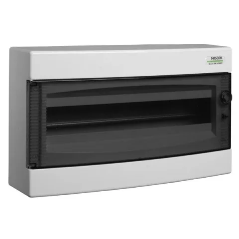 Cofret de distributie din plastic, Noark 113298 PNS 1x24T, montare aparenta, usa tranparenta, IP40, 1 rand, 1x24 m