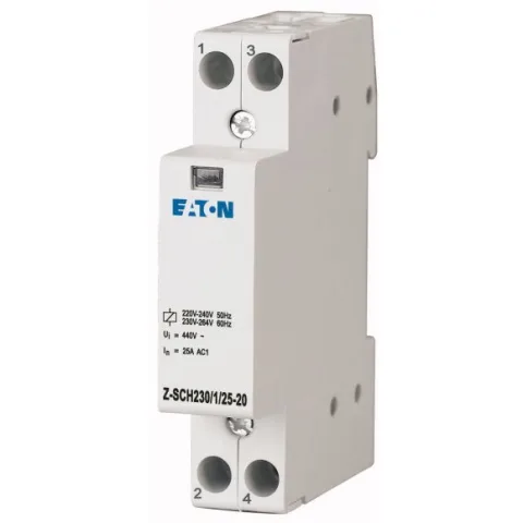 Contactor pe sina 25A 2NO Z-SCH230/1/25-20 bobina 230V Eaton 120853