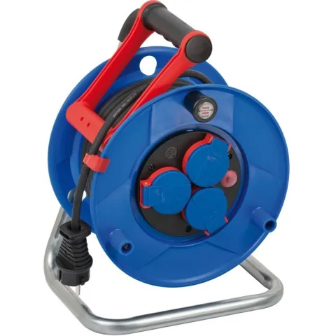 Prelungitor exterior Brennenstuhl Garant cu tambur, 3 prize, H05RR-F 3G1,5, 20m, IP44 1217020 / 1098530001