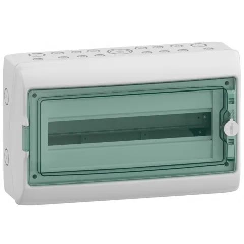Tablou electric aparent Kaedra, Ip 65, 1 X 18 Module, Usa Transparenta, Schneider,13982