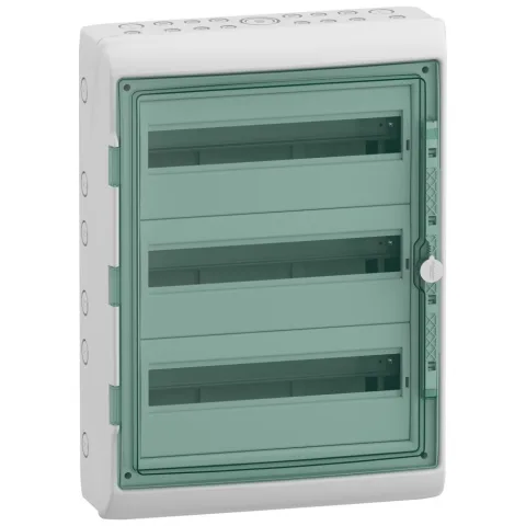 Tablou electric aparent Kaedra, Ip 65, 3 X 18 Module, Usa Transparenta, Schneider, 13986