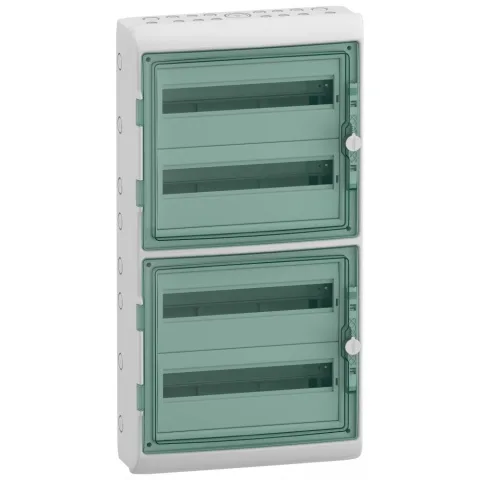 Tablou electric aparent Kaedra, Ip 65, 4 X 18 Module, Usa Transparenta, Schneider, 13987