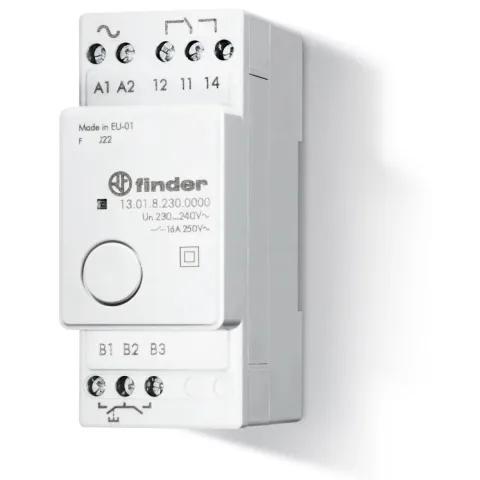 Releu pas cu pas, electronic, modular, alimentare 230...240VC.A., 1C, 16A, Finder 13.01.8.230.0000