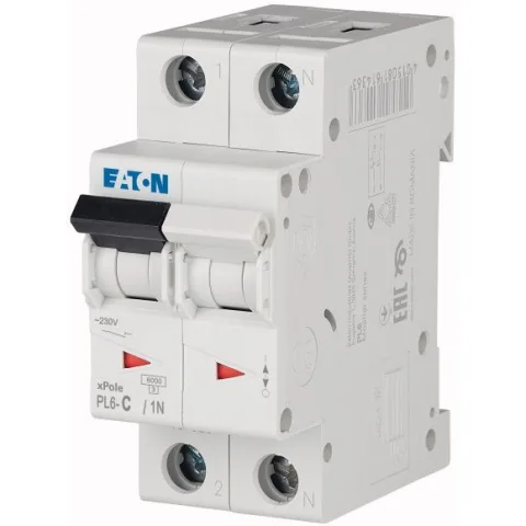 Siguranta automata 1P+N 20A PL6-C20/1N Eaton 164926