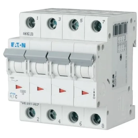 Siguranta automata 4P 6A 10KA PL7-C6/4 Eaton 165188