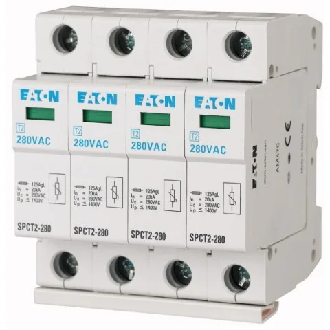 Descarcator SPCT2-385/4 4p, 385VAC, 4x20kA Eaton 167606