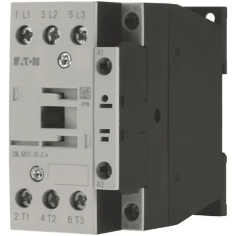 Contactor 3P 18A AC-3, 380V 400V 7.5 kW, 1 N/O, RDC 24: 24 - 27 VDC, DC DILM17-10-EA(RDC24) Eaton 189910