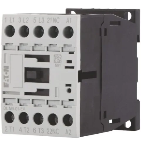 Contactor 3 poli AC3 9A, 380 V 400 V 4 kW, 1 NC, bobina pe 24 V DC DILM9-01-EA(24VDC) Eaton 190032