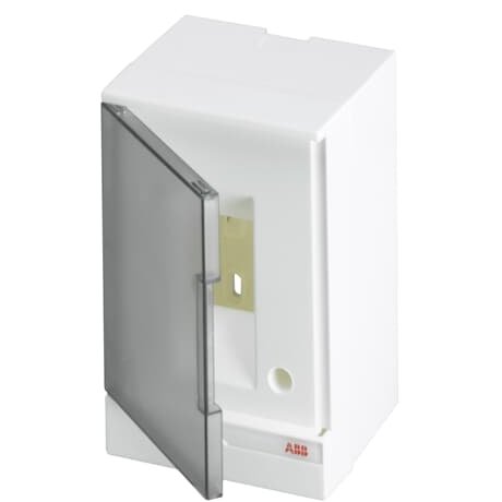 Tablou electric aparent gri cu usa transparenta 2 module Abb 1SZR004002A2200