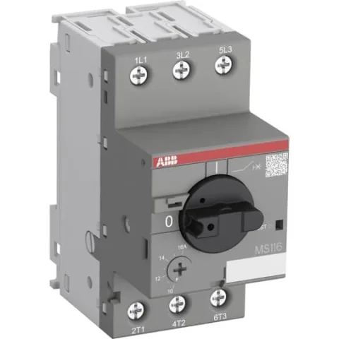 Intrerupator MS116-1.6 protectie motor 1-1.6A ABB 1SAM250000R1006