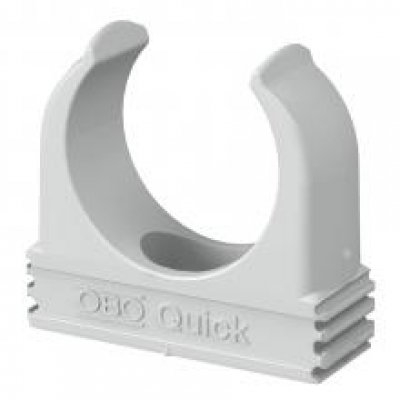 Set 50 bucati clema Quick, gri deschis 32mm Obo 2149022