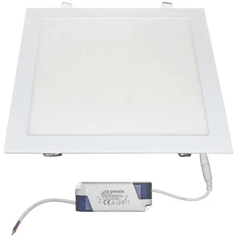 Spot LED, tip panel, incastrat, patrat, 295x295x20mm, alb, 24W, 6300K, IP20 Lumen 21-0252000 / 06-252000