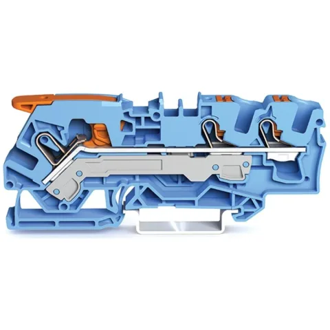Clema sir Wago 2106-5304, 3 conexiuni, 6 mm, albastru, TopJobs Clamp / buc