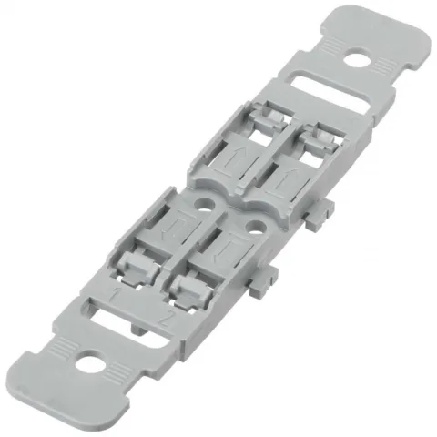 Set 5 bucati suporti pentru 2 cleme prelungire cabluri Wago cu prindere pe sina Wago 221-2502