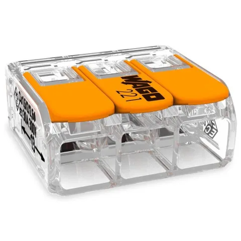 Set 10 cleme cu maneta 3 poli x 0.5 - 6mm2, 450V/4 kV/2, 41A Wago 221-613