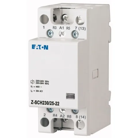 Contactor pe sina 25A 2NO+2NC Z-SCH230/25-22 bobina 230V Eaton 248849