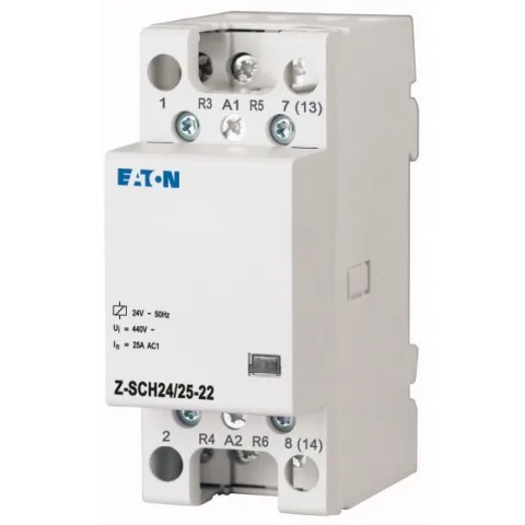 Contactor pe sina 25A 2NO+2NC Z-SCH24/25-22 bobina 24V Eaton 248850