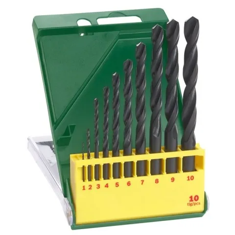 Set burghie metal, Bosch 2607019442, HSS-R, 1-10 mm, tija cilindrica, 10 bucati