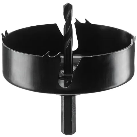 Carota pentru spoturi, Bosch 2609256D12, tija hexagonala, adaptor cu burghiu de centrare 86 mm