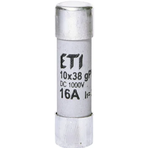 Siguranta fuzibila pentru protectia modulelor fotovoltaice CH10x38 gPV 16A/1000V DC Eti 2625081