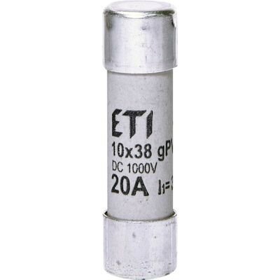 Siguranta fuzibila pentru protectia modulelor fotovoltaice CH10x38 gPV 20A/1000V DC Eti 2625085