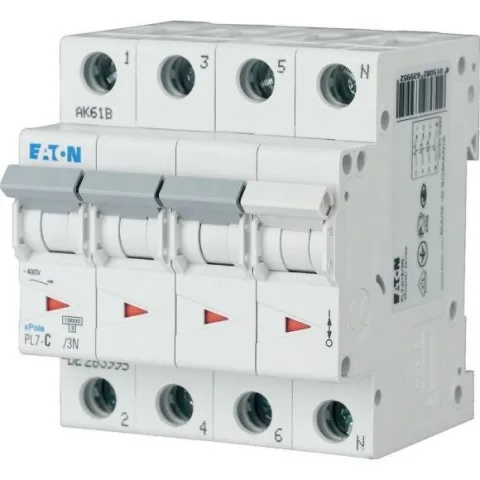 Siguranta automata 3P+N 25A 10KA PL7-C25/3N Eaton 263997