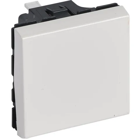 Intrerupator simplu 2 module 6A, functie cap-scara Legrand Mosaic 278040L