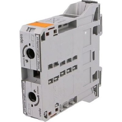 Clema Power Cage pe sina DIN conductor 10.....50 mm Wago 285-150, gri