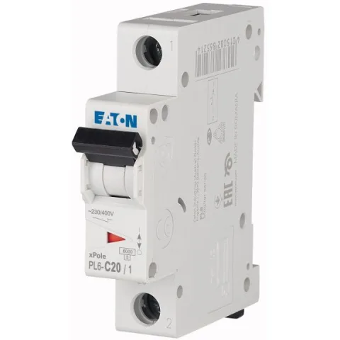 Siguranta automata 1P 20A Eaton PL6-C20/1 286534
